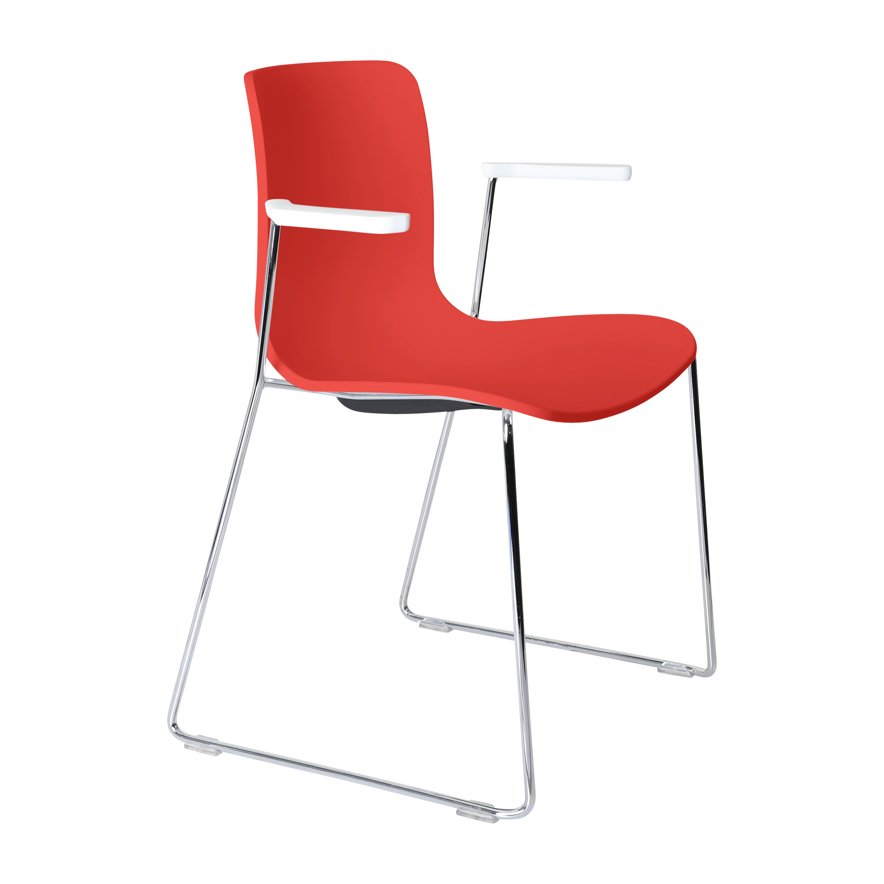 Acti Armchair (Red / Sled Base Arms)